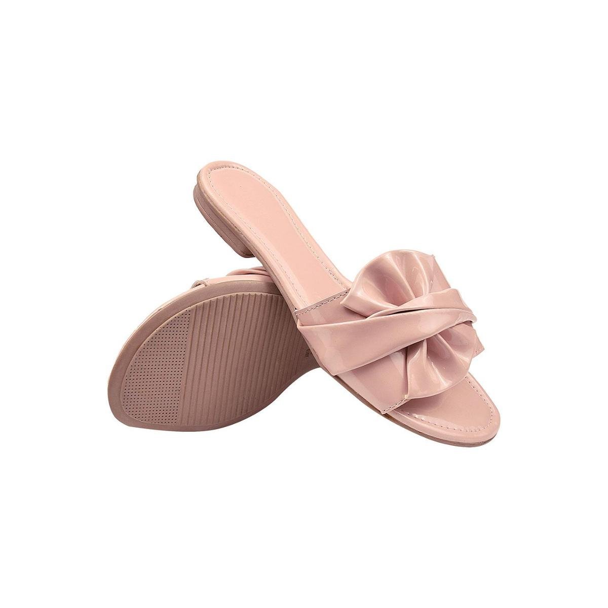 Sandalia Rasteira Feminina Moda Praia Segurança de Envio - Rosa | Zattini