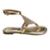 Sandália Rasteira Feminina Vizzano 6371.1172 Gaspea com Strass - Dourado