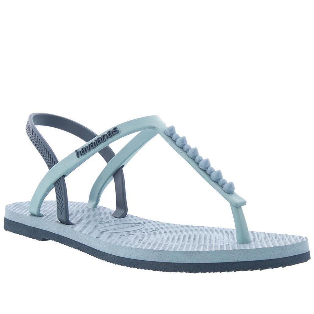 Sandália Rasteira Havaianas You Paraty Studs Azul - Azul Menor preço em Sandália Rasteira Havaianas You Paraty Studs Azul - Azul