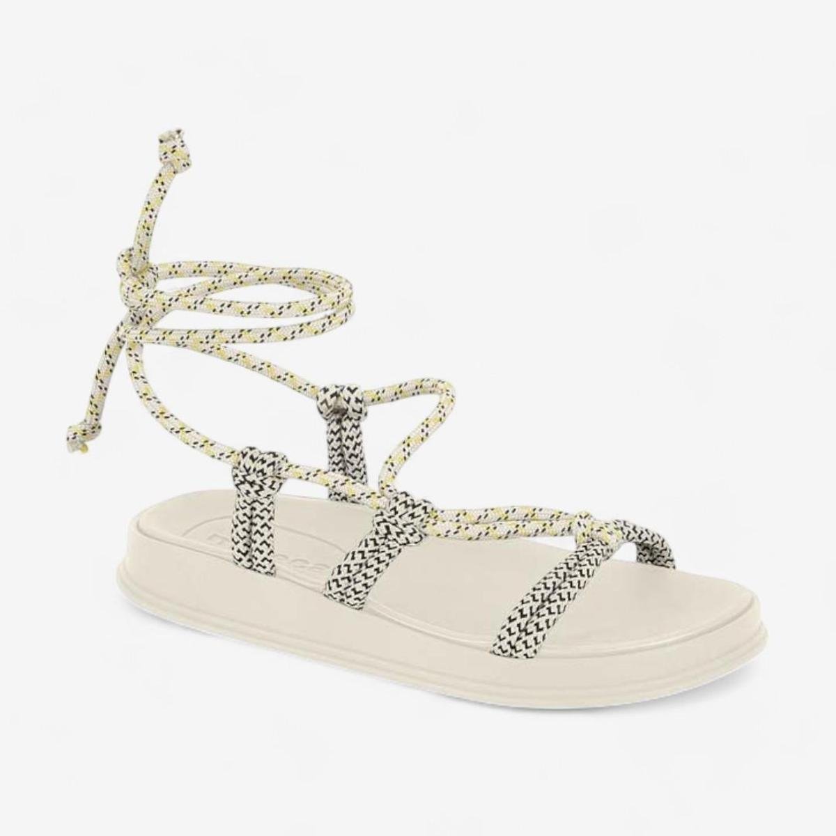 Sandália Rasteira Moleca Amarração Feminina Menor preço em Sandália Rasteira Moleca Amarração Feminina