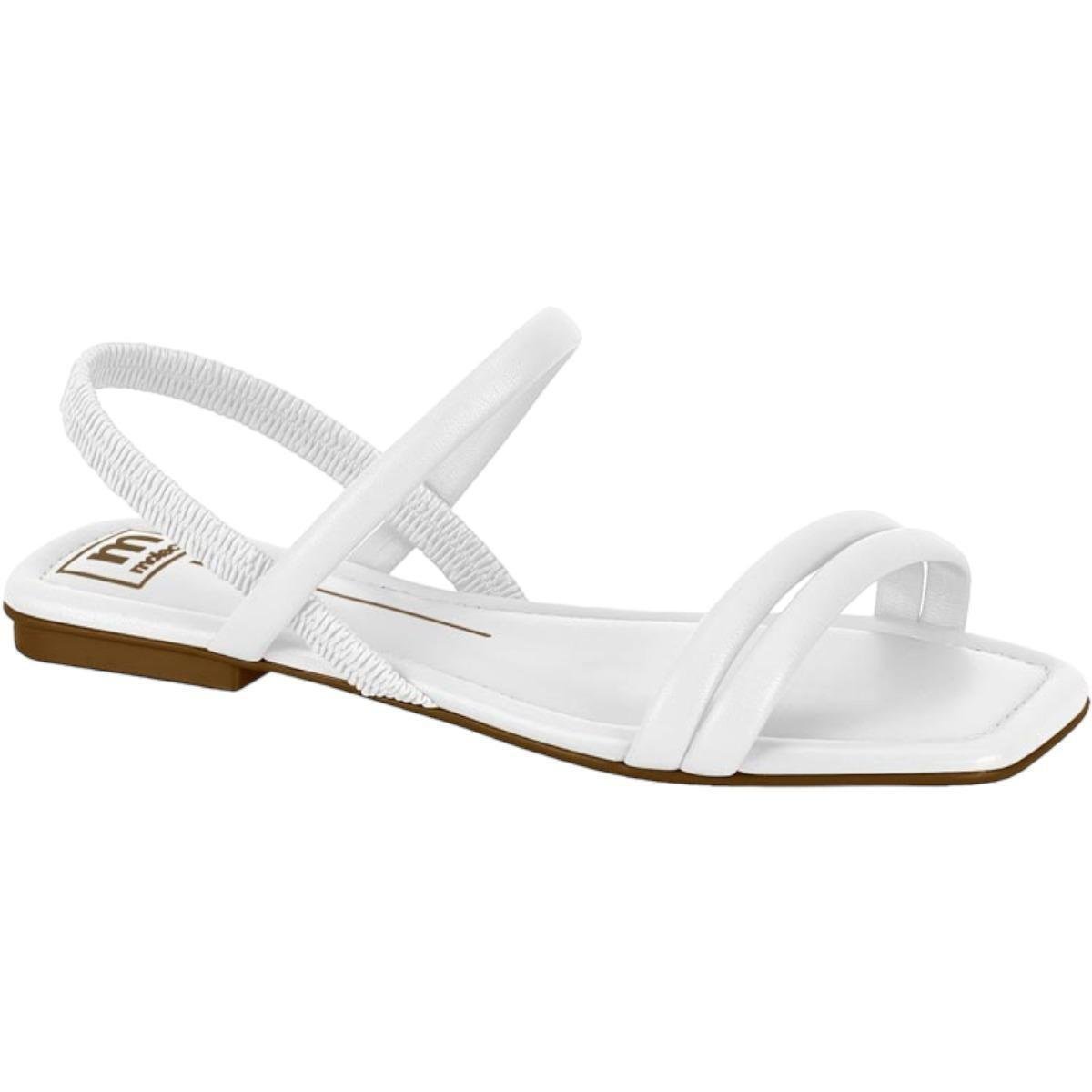 Menor preço em Sandalia Rasteira Moleca Feminina Casual Elastico - Branco - 36