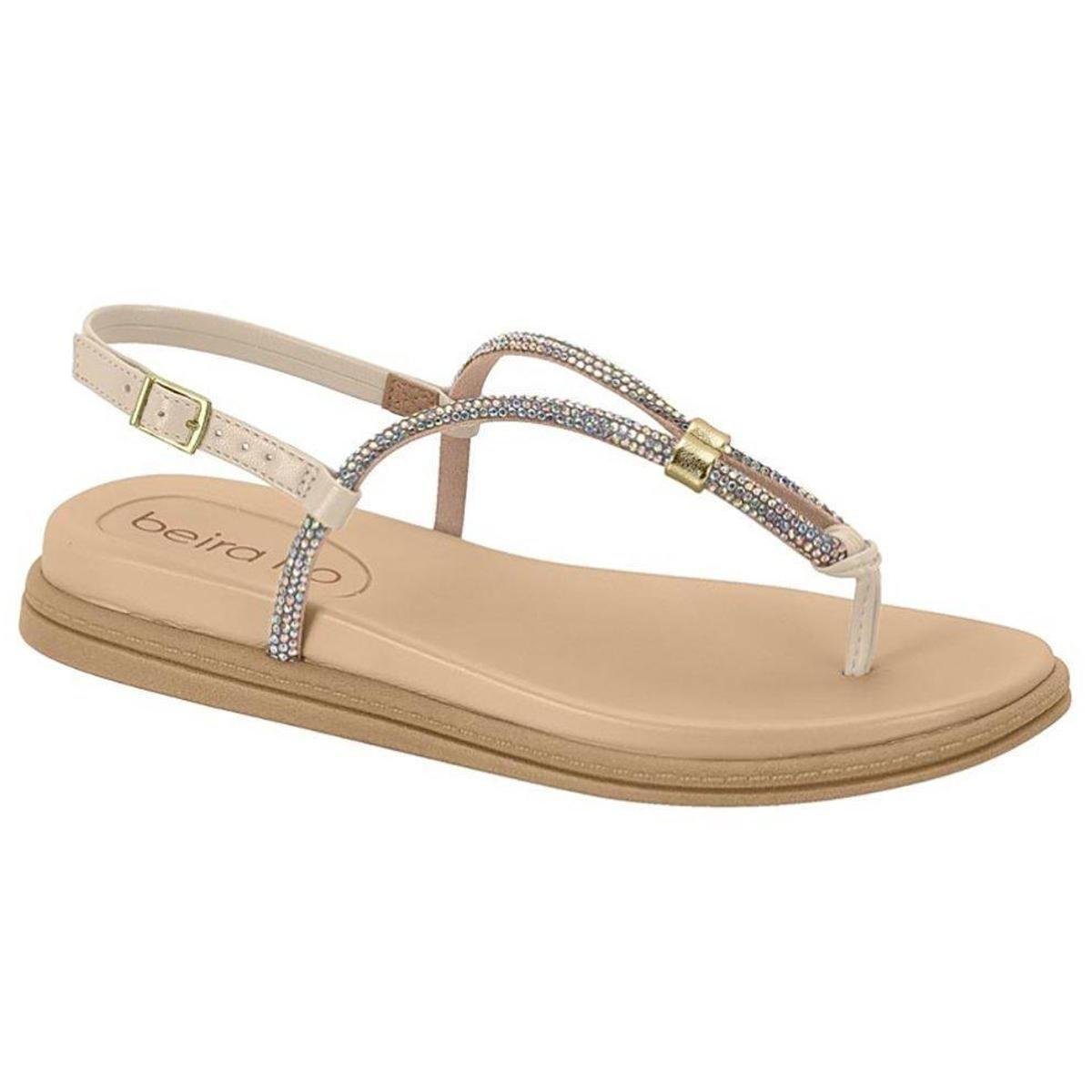 Sandalia Laura Prado Feminino Strass Compre Online Zattini