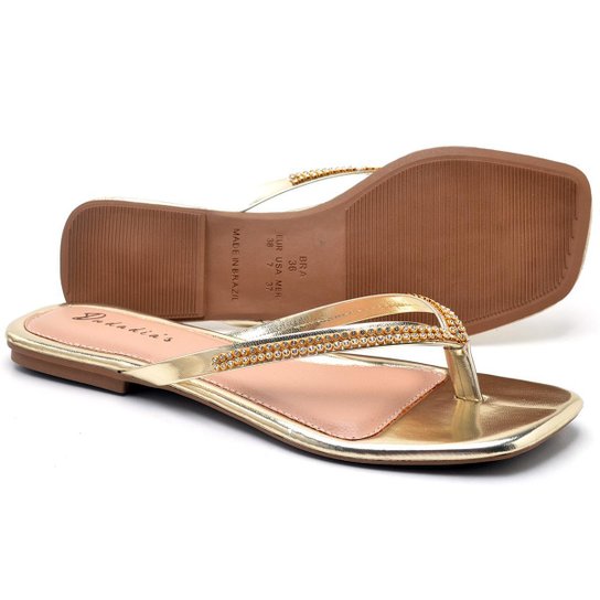 Strass Rasteirinhas Femininas 2019 Sandália Rasteirinha Feminina