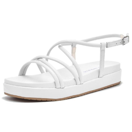 Sandália Rasteira Via Marte com Strass 23-16605 Zattini