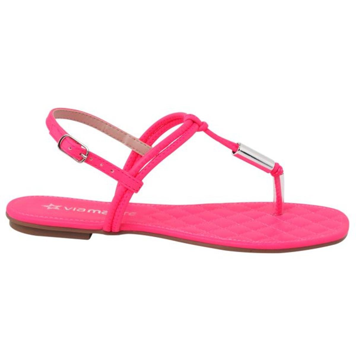 Sandália Rasteira Via Marte Feminina - Rosa | Zattini