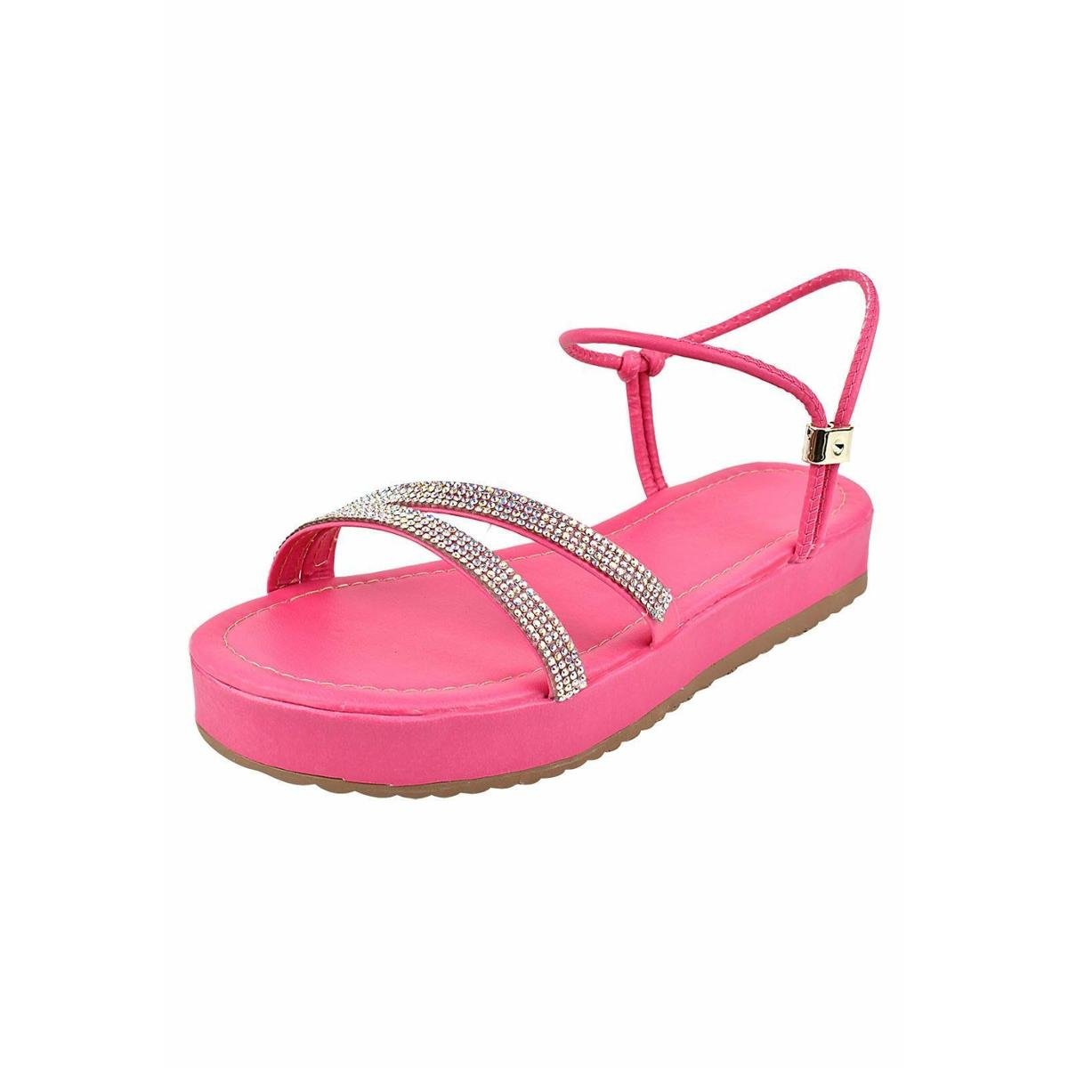 Sandália Rihenzo Shoes Flatform Tiras Com Brilho Strass Feminina Menor preço em Sandália Rihenzo Shoes Flatform Tiras Com Brilho Strass Feminina