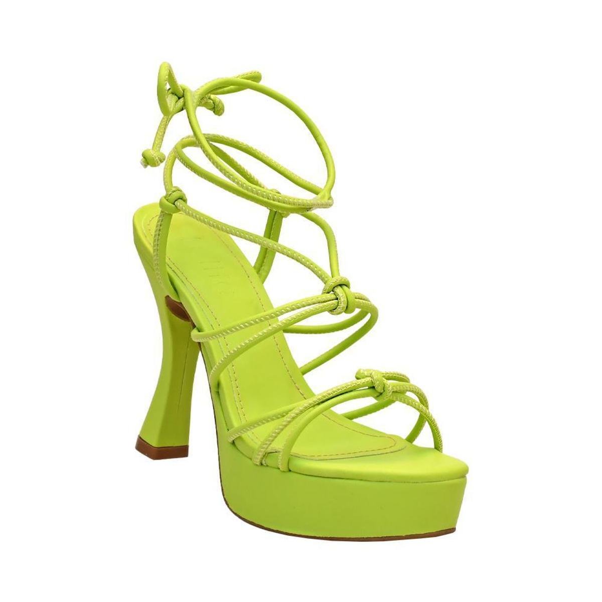 Sandália Rosa Feminino Salto Alto e Plataforma Frontal | Lolita - Verde Menor preço em Sandália Rosa Feminino Salto Alto e Plataforma Frontal | Lolita - Verde