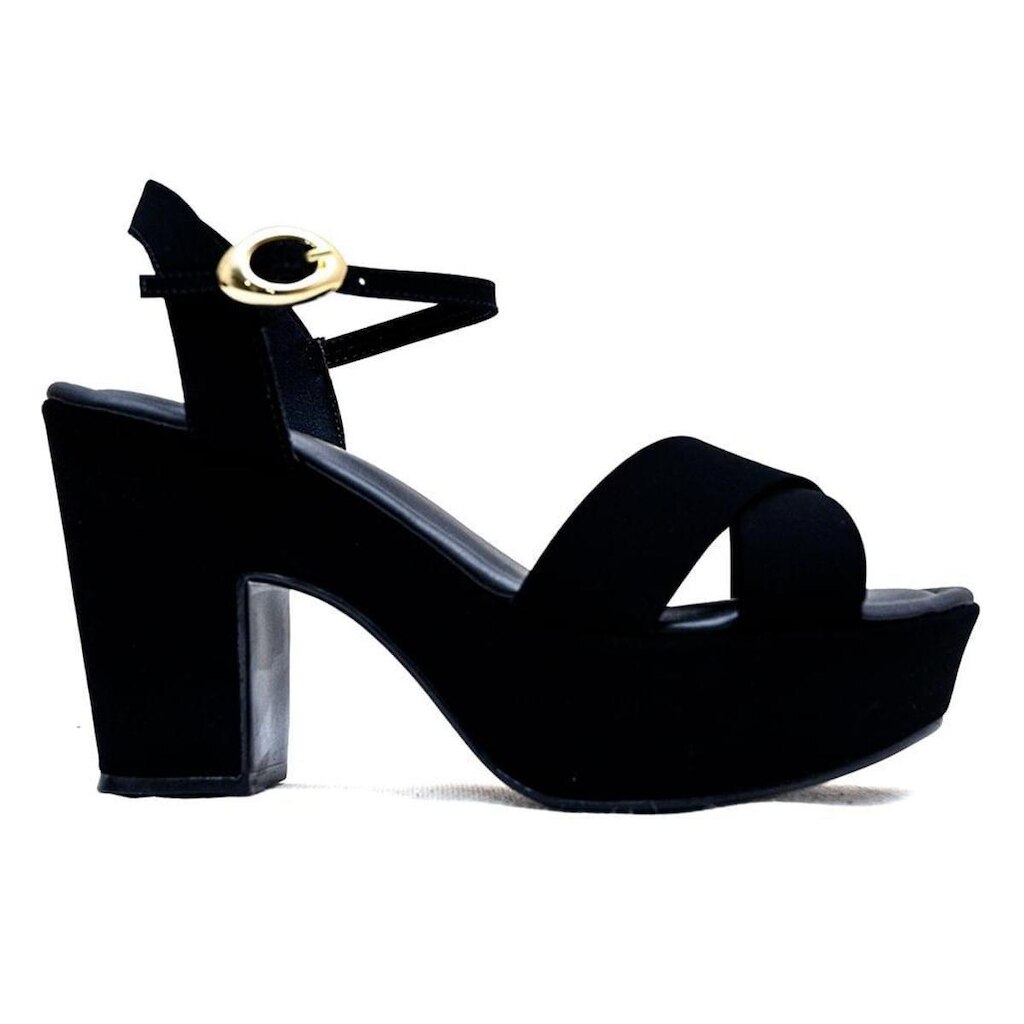 Sandália Salto Bebecê Preto Feminina BEBECE