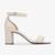 Sandália Salto Bloco em Couro Off White Loucos e Santos - Off White