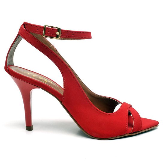 Sandália Salto Médio em Couro Ella's Zattini