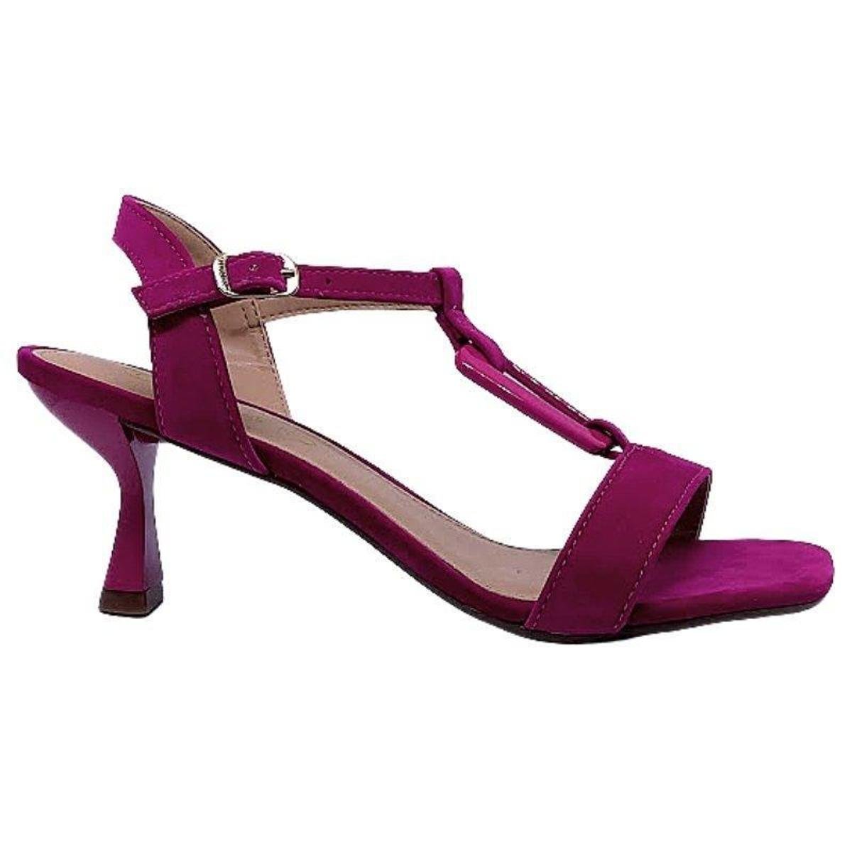 Sandália Salto Médio Fino Taça Via Uno 538006 - Pink - Pink Menor preço em Sandália Salto Médio Fino Taça Via Uno 538006 - Pink - Pink