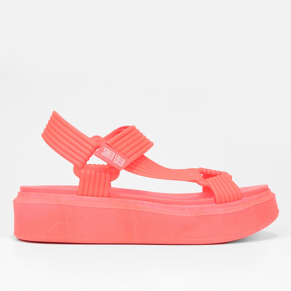 Sandália Santa Lolla Plataforma Feminina - Pink Menor preço em Sandália Santa Lolla Plataforma Feminina - Pink