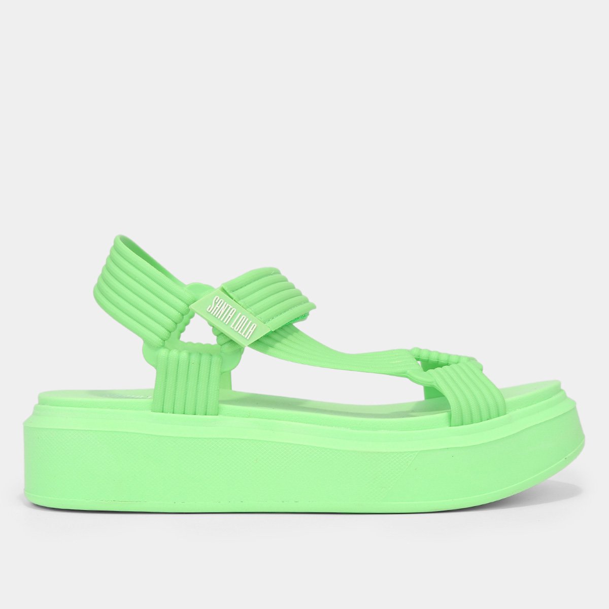Sandália Santa Lolla Plataforma Feminina - Verde Menor preço em Sandália Santa Lolla Plataforma Feminina - Verde