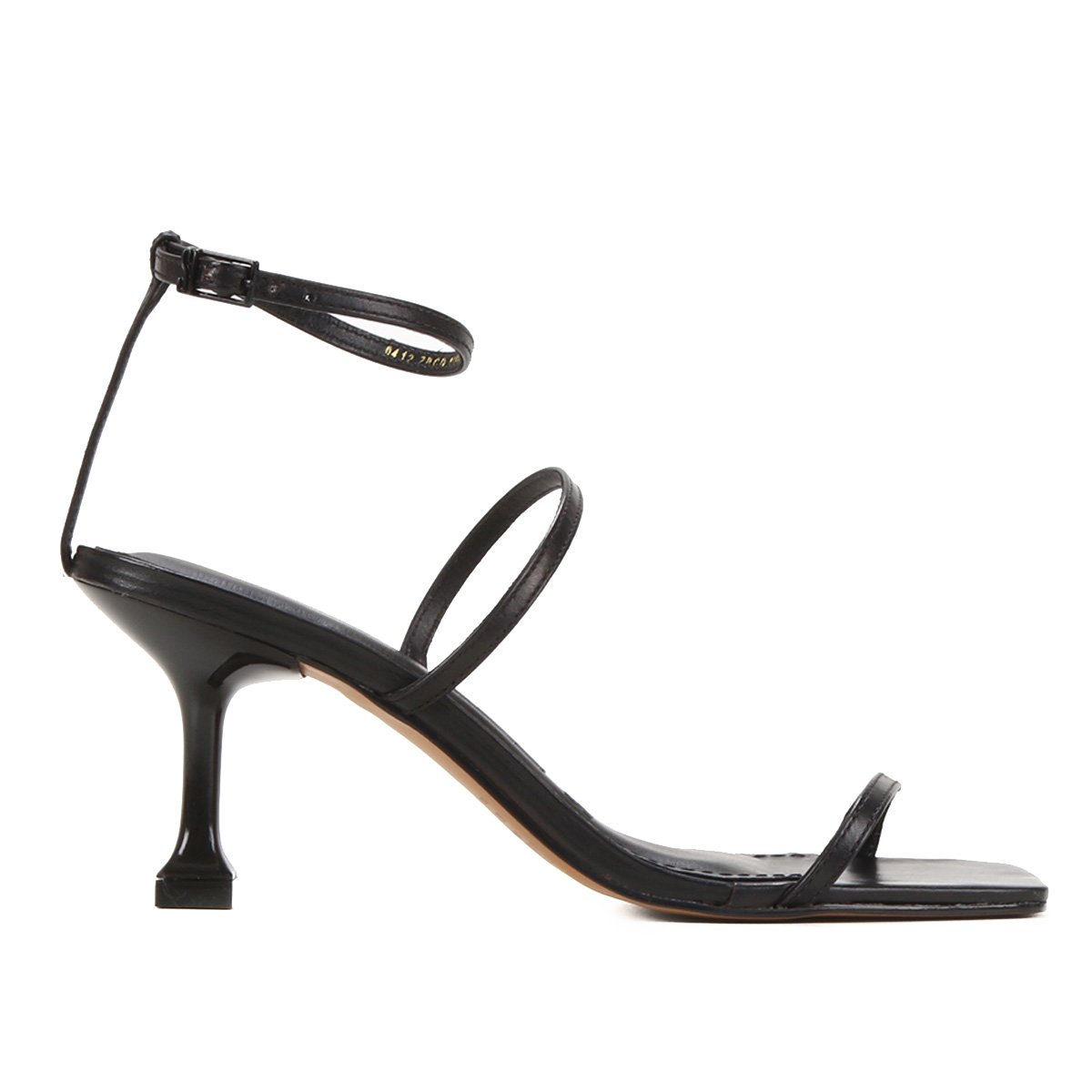 Sandália Santa Lolla Salto Médio Feminina - Preto Menor preço em Sandália Santa Lolla Salto Médio Feminina - Preto