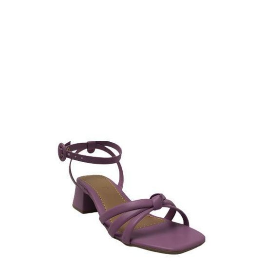 Sandália Secret Tira Tornozeleira Salto Bloco Zattini