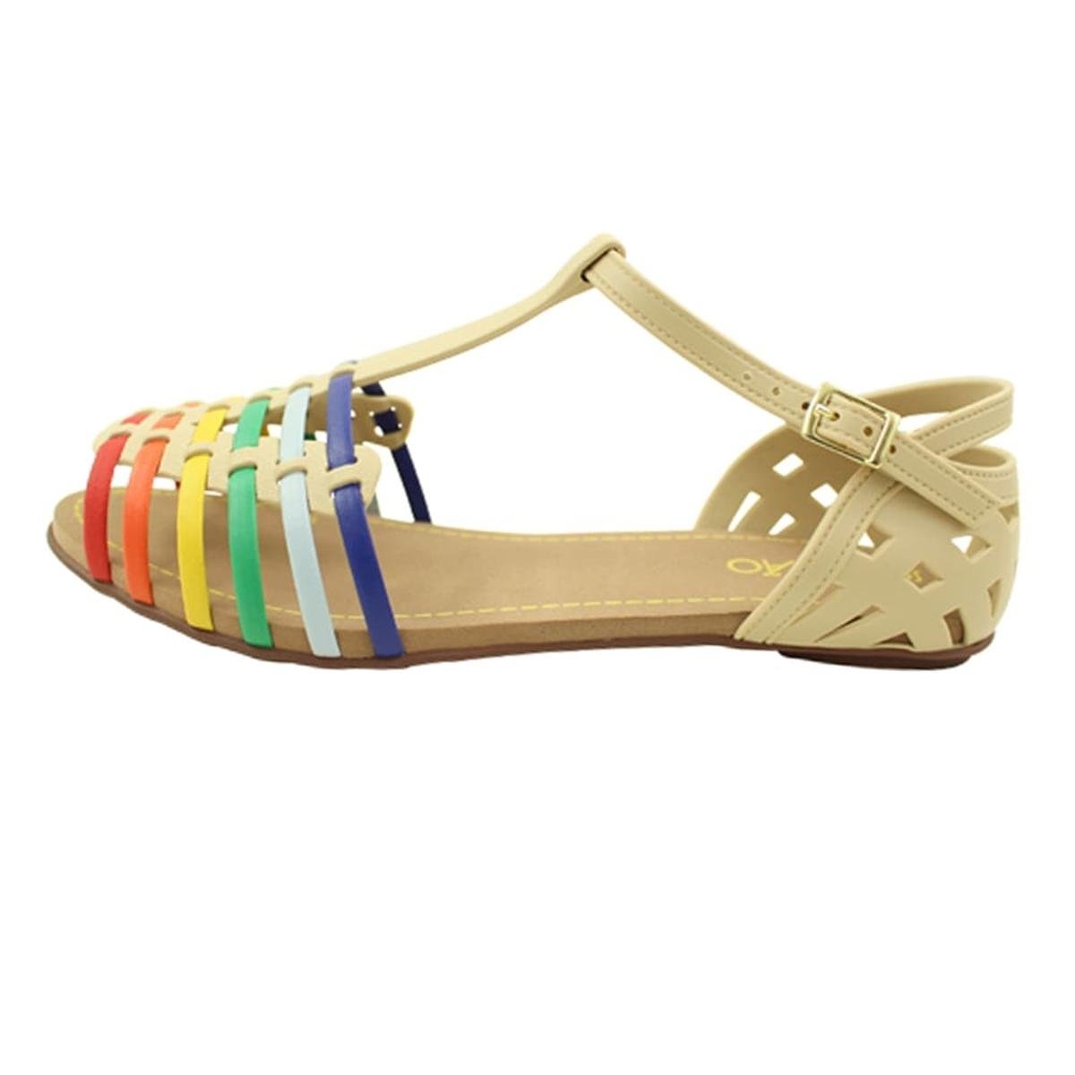 Sandália Sedução Feminina - Creme+Verde é ruim? Sandália Sedução Feminina - Creme+Verde é boa?