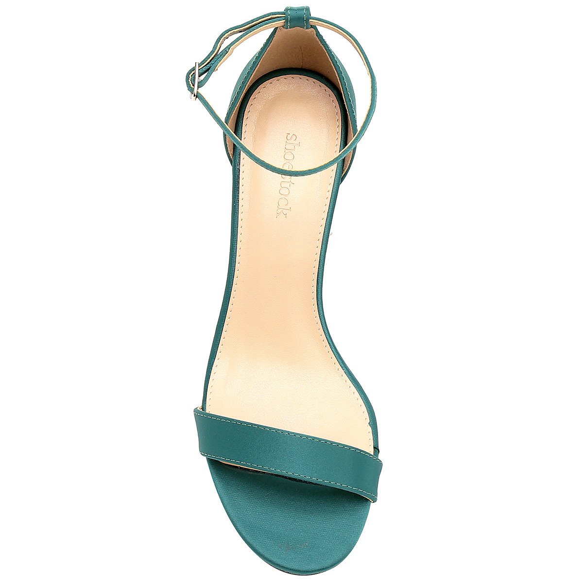 sandalia verde de festa