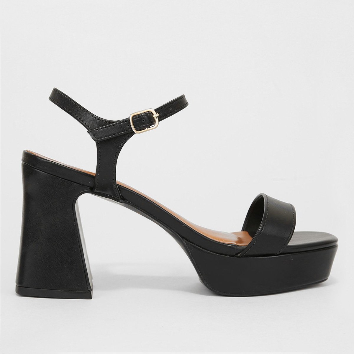 Sandália Shoestock For You Meia Pata Color Feminina - Preto Menor preço em Sandália Shoestock For You Meia Pata Color Feminina - Preto