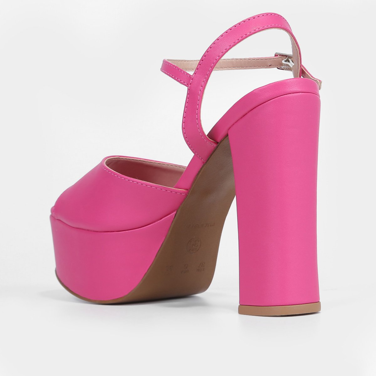 Sandália Shoestock Meia Pata Alta Bico Redondo Feminina Zattini