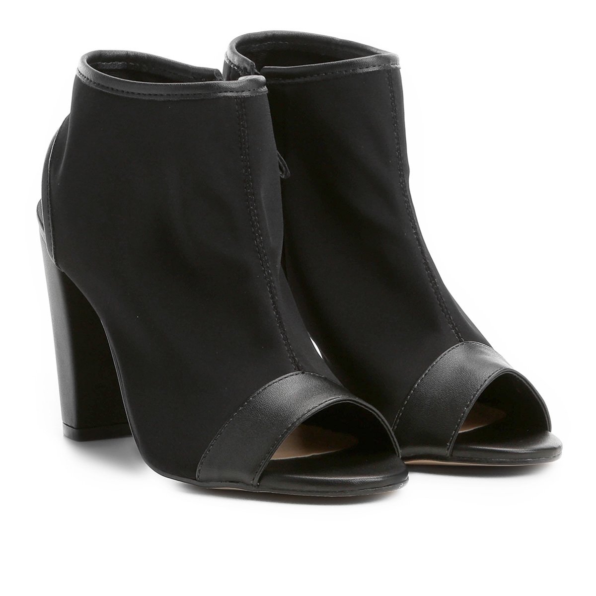 Stretch Grosso Preto Feminina Feminina Salto Sandália Shoestock Grosso Shoestock Stretch Preto Sandália Salto Fq6wgqzd