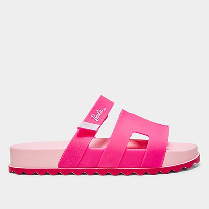 Sandália Slide Infantil Grendene Barbie Glam Menina - Feminino