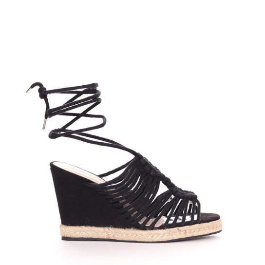 Sandália Sonho Dos Pés Anabela Corda Amarração Feminina Zattini