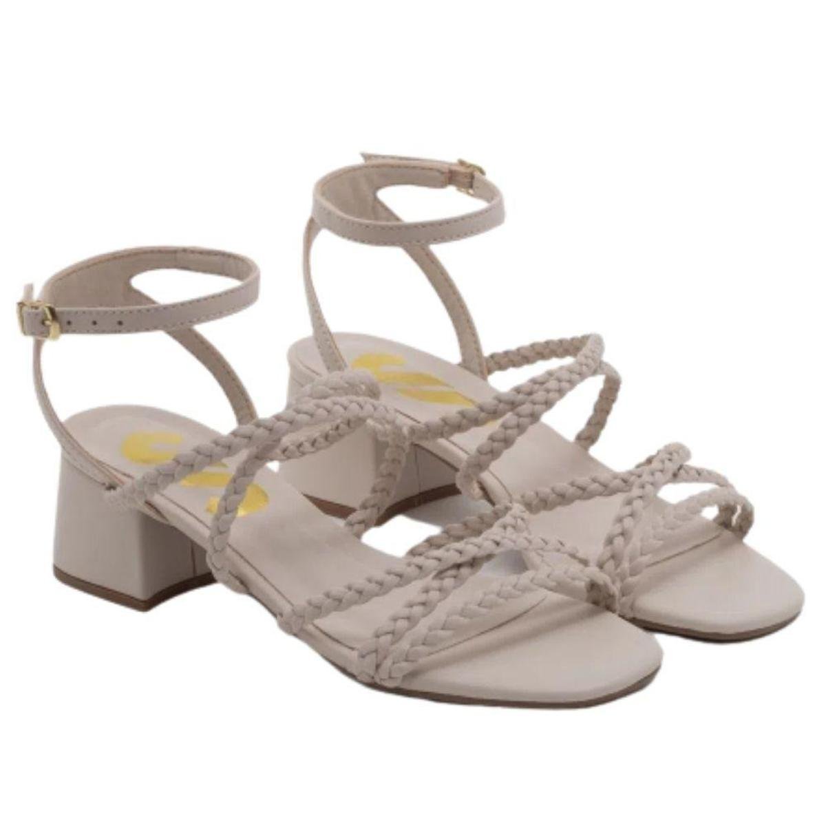 Sandália Sonho dos Pés Napa Salto Bloco Feminina Zattini