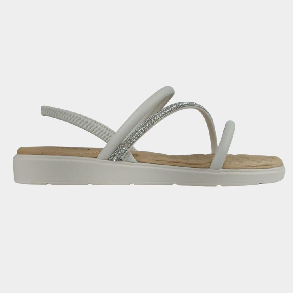 Sandália Super Conforto 26015 Tiras Brilho Confortável