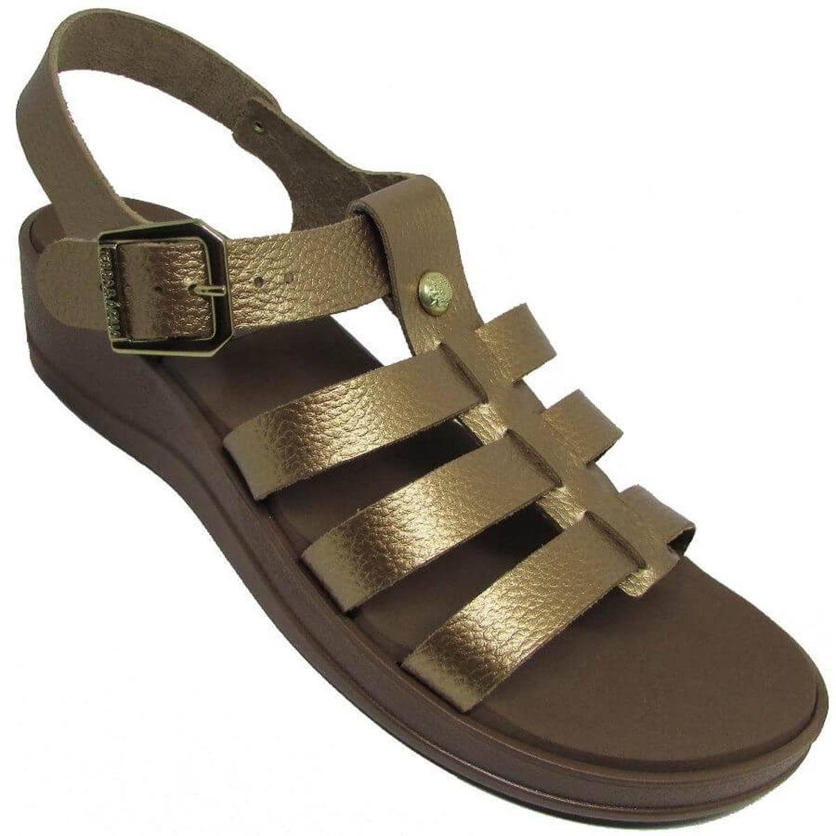 Sandália Terra e Água Plataforma - Cobre | Zattini