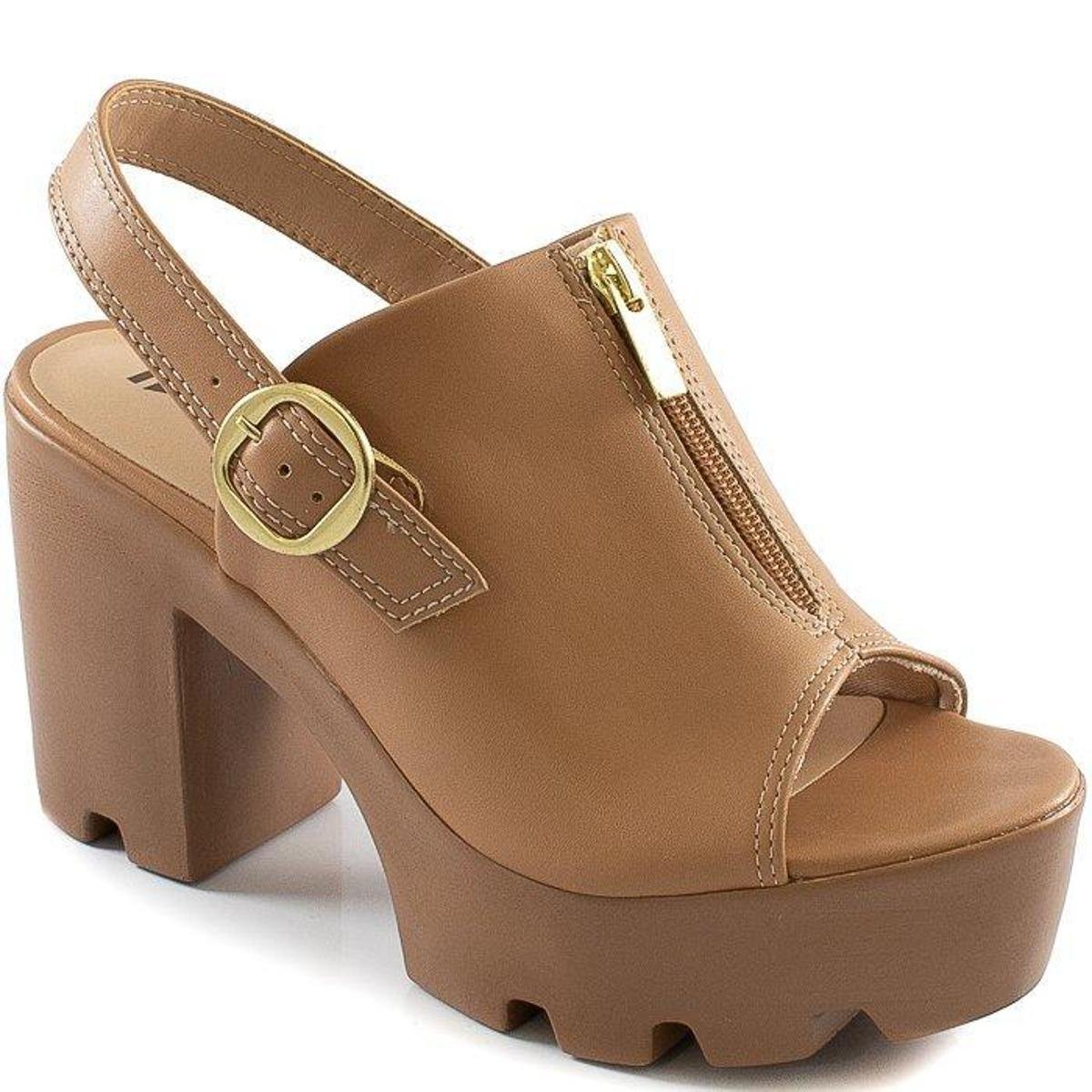 Sandália Tratorada Salto Bloco 2020 Quiz 67-55522 Zattini