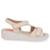 SANDALIA USAFLEX COURO REF AL4303 - Creme
