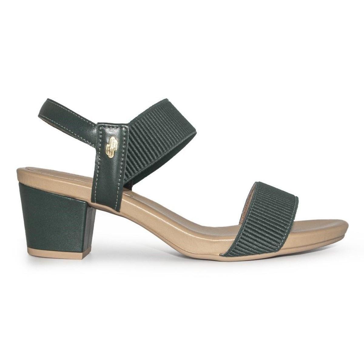 Sandália Usaflex Feminina Elástico Salto Bloco Y8204 Menor preço em Sandália Usaflex Feminina Elástico Salto Bloco Y8204