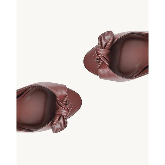 Sandália Uza Venice Peep Toe Bordo Coconut - C27DC124A002