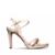 Sandalia Via Comfort Salto Fino - Bege