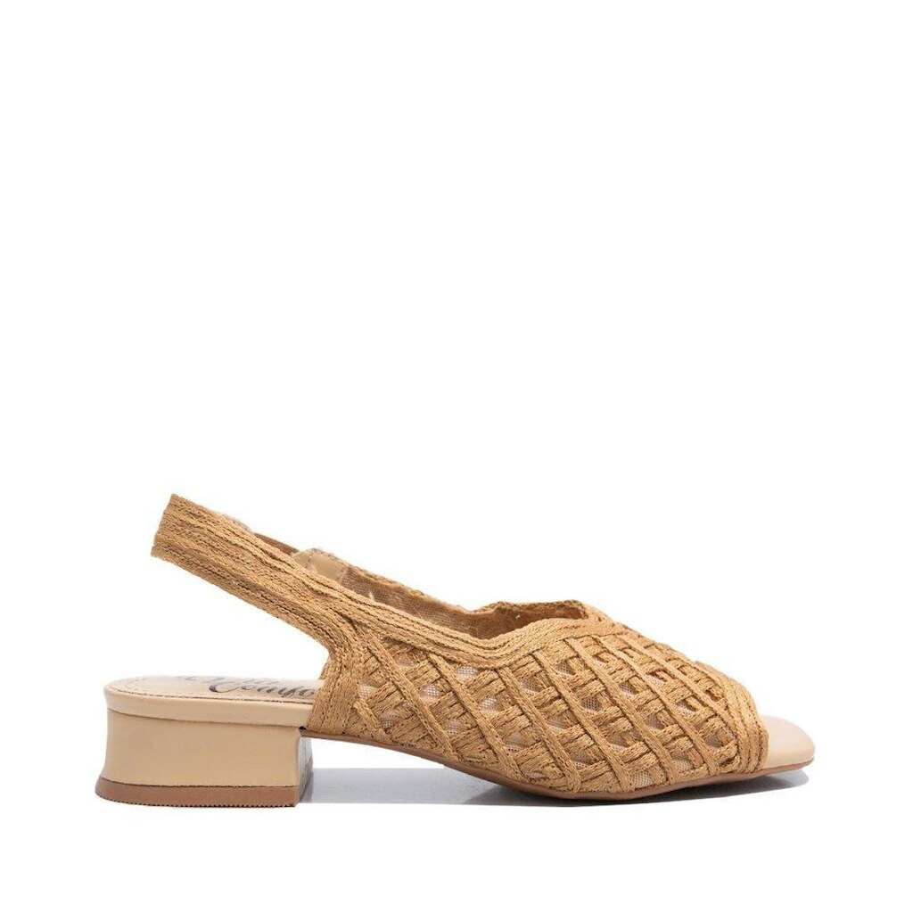 Sandalia Via Comfort Slingback Tramada Pecan