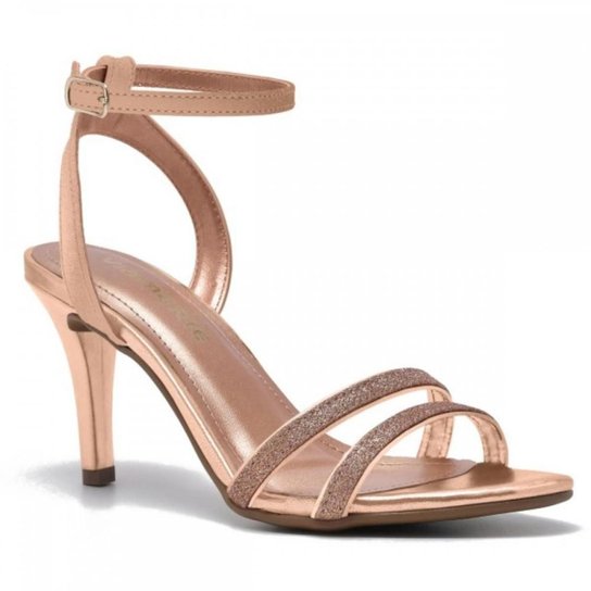 Sandalia Via Marte 22-14303-01 Salto Fino Social Feminina Zattini