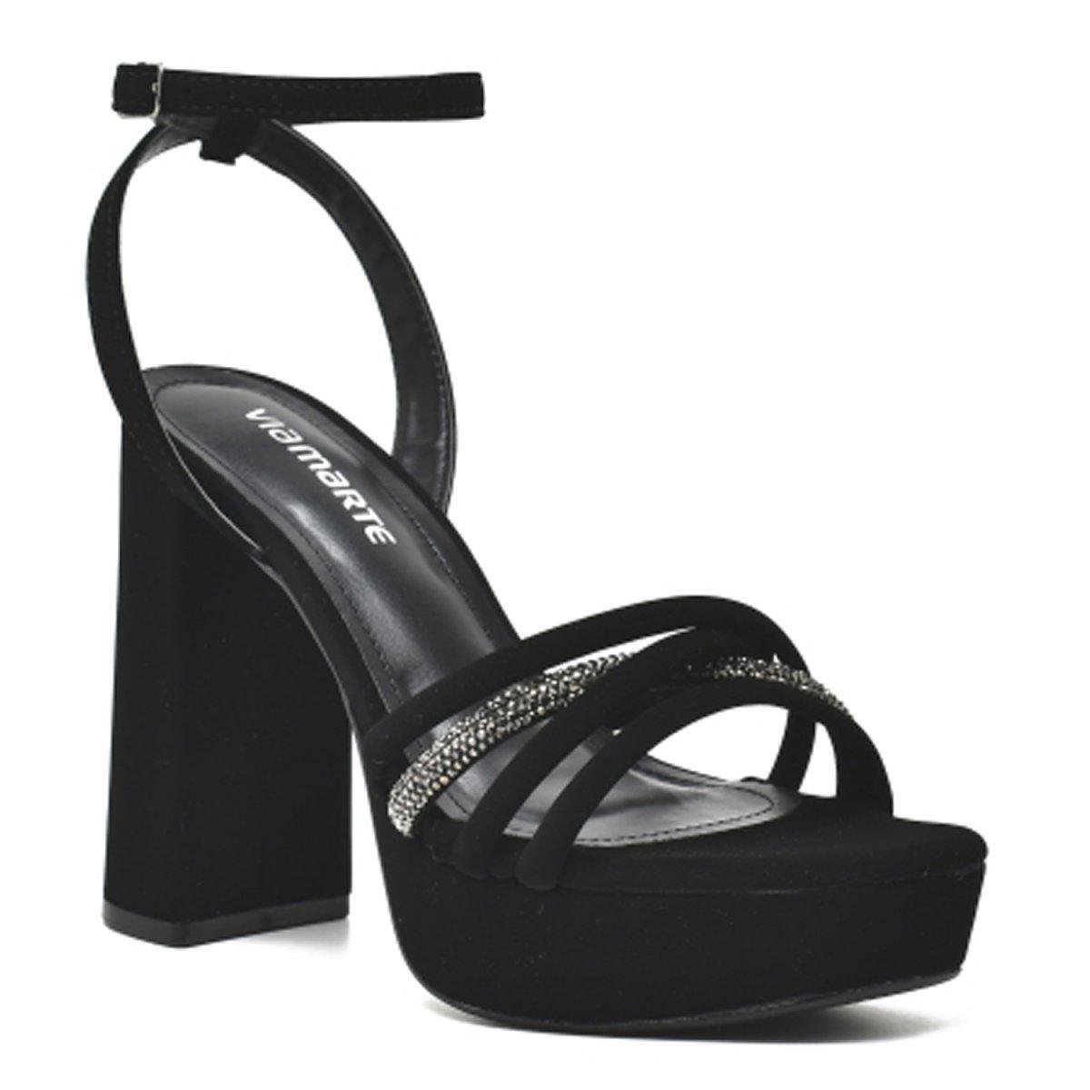 Sandalia Via Marte 23-18001-01 - Preto Menor preço em Sandalia Via Marte 23-18001-01 - Preto