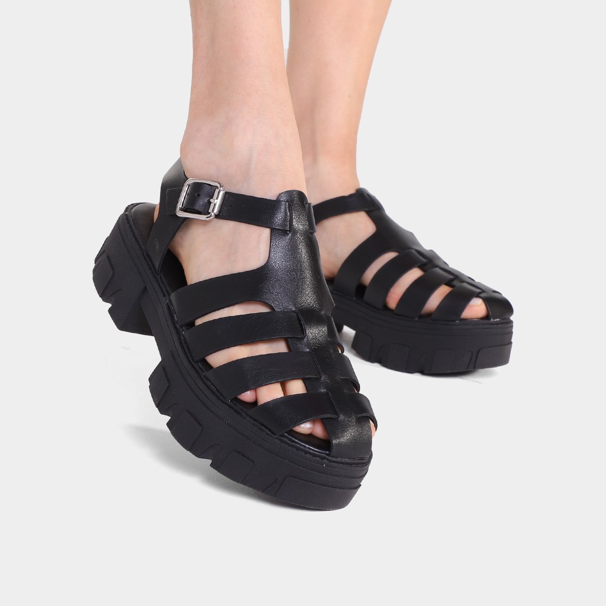 Sandália Via Marte Fisherman Tratorada Feminina Zattini