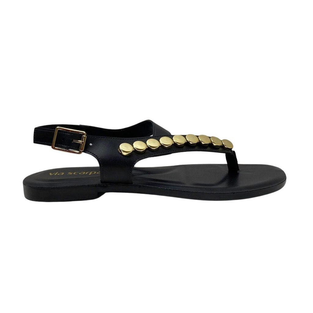 Sandália Via Scarpa Feminina 179619821 Preta