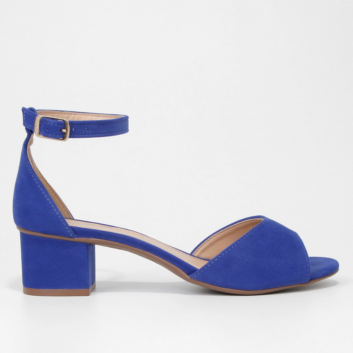 Sandália Via Uno Eco Cabra Salto Bloco Feminina - Azul Menor preço em Sandália Via Uno Eco Cabra Salto Bloco Feminina - Azul