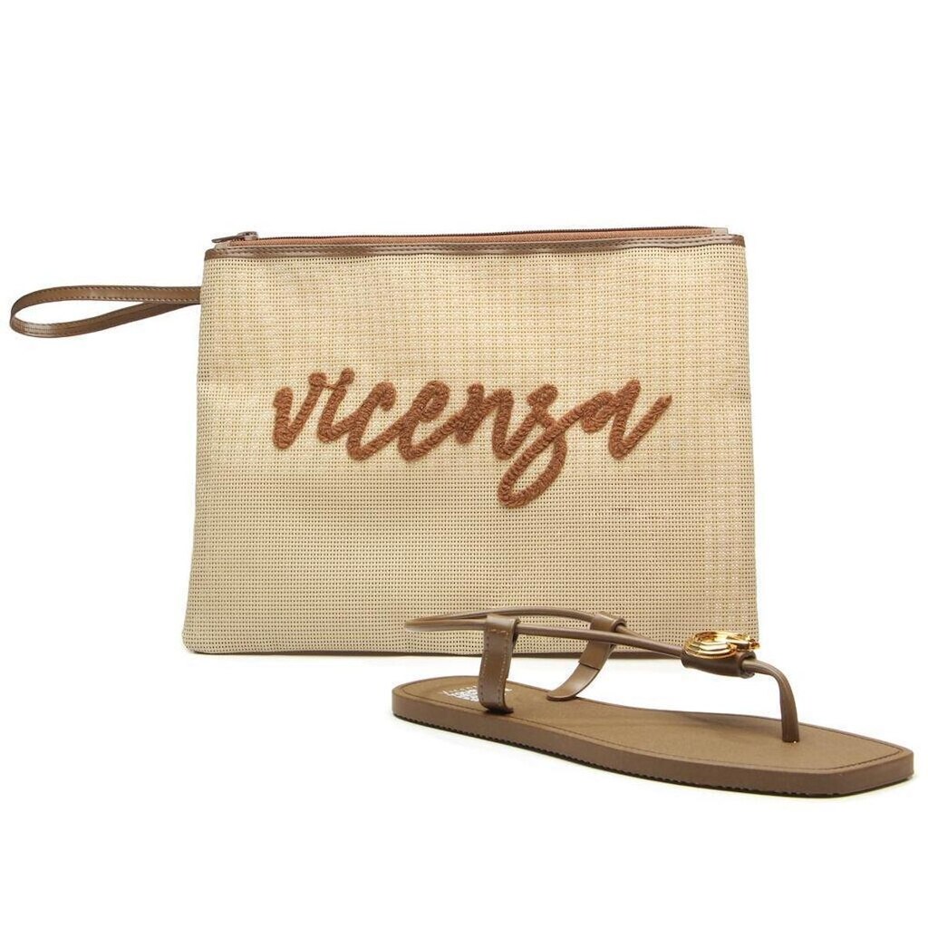 Sandália Vicenza Com Necessaire Marrom
