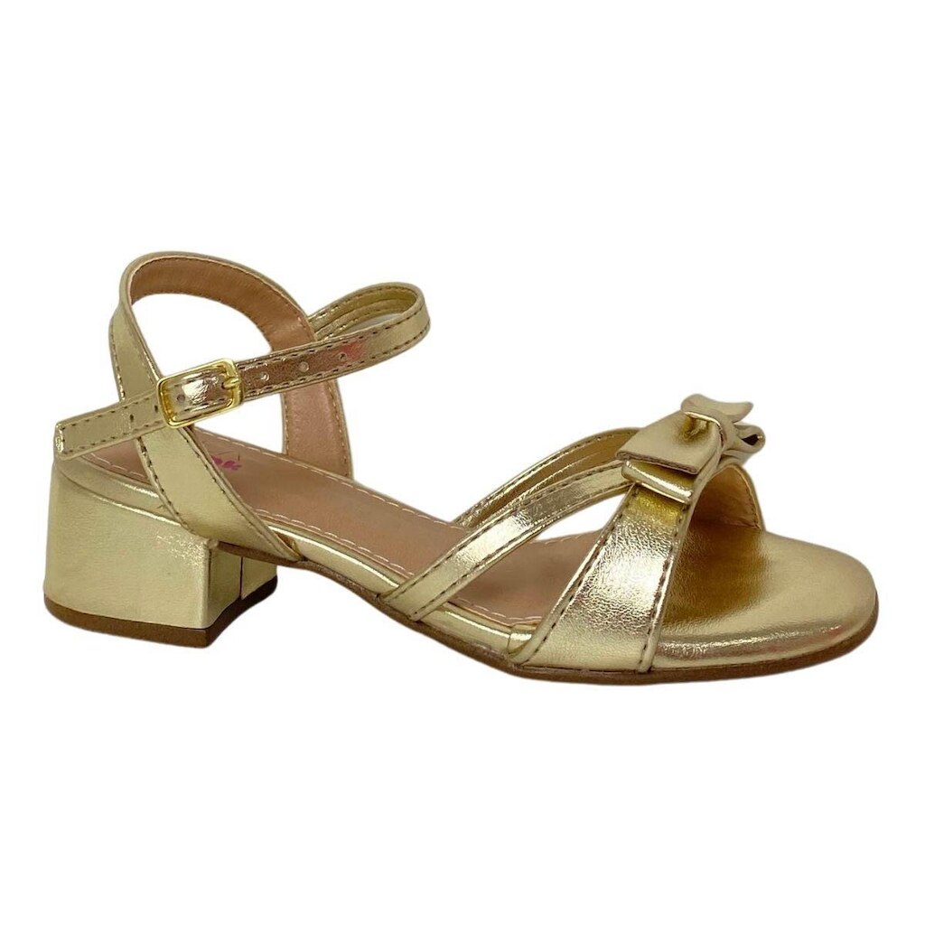Sandália Villa Pink Infantil Menina 6036045 Dourada