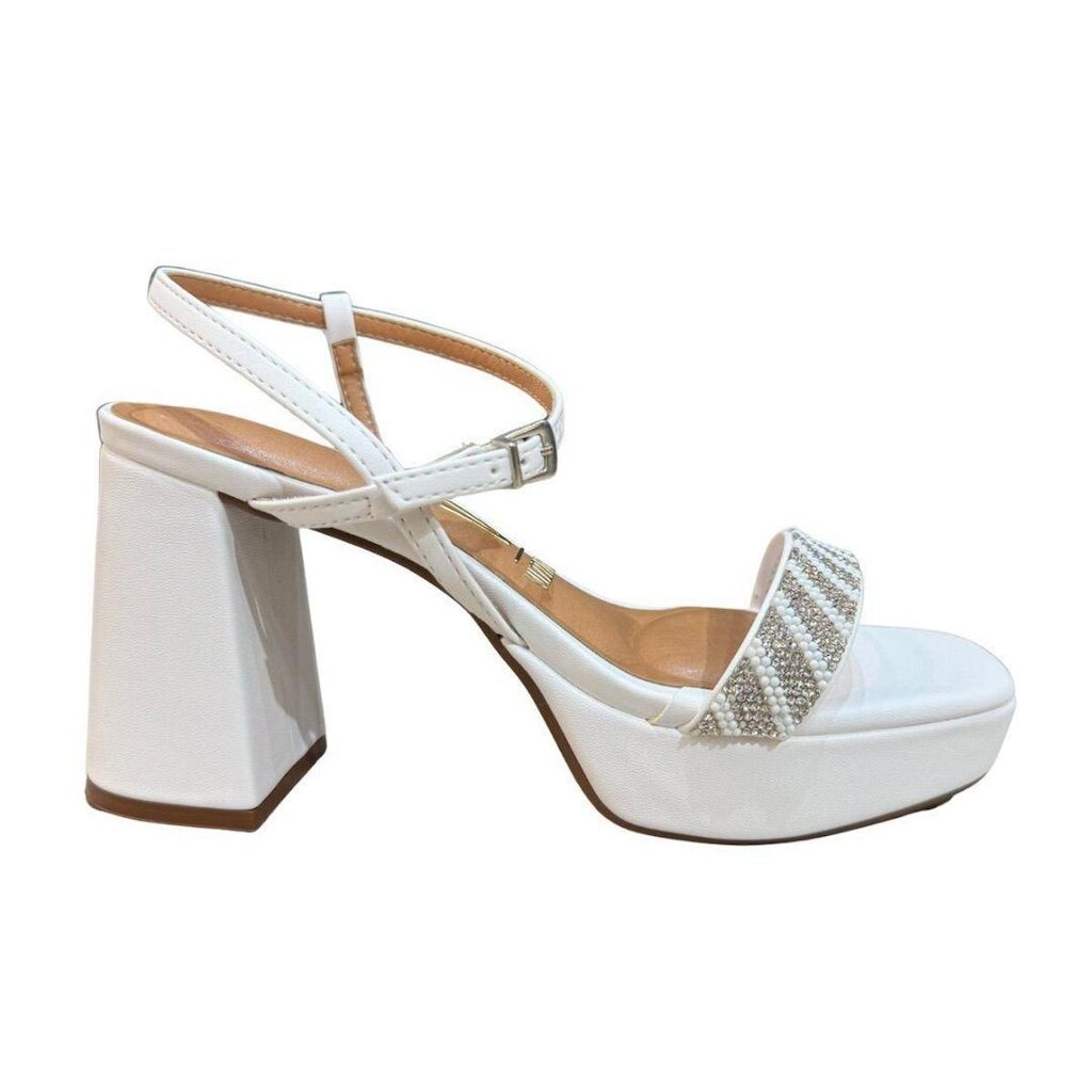 Sandália Vizzano 6472.215 Feminina Strass Salto Bloco 9cm