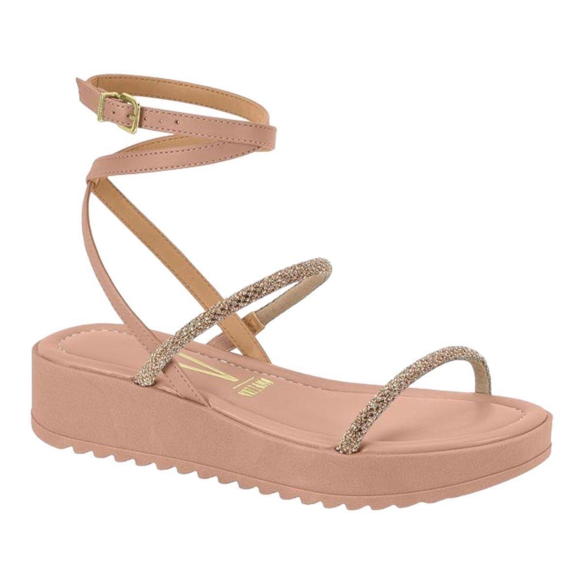 Sandalia Vizzano 6492.305 Brilho Papete Flatform Salto Baixo Feminino Menor preço em Sandalia Vizzano 6492.305 Brilho Papete Flatform Salto Baixo Feminino