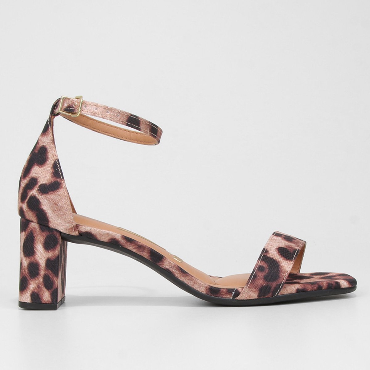 Sandália Vizzano Animal Print Onça Salto Médio Feminina - Onça Menor preço em Sandália Vizzano Animal Print Onça Salto Médio Feminina - Onça