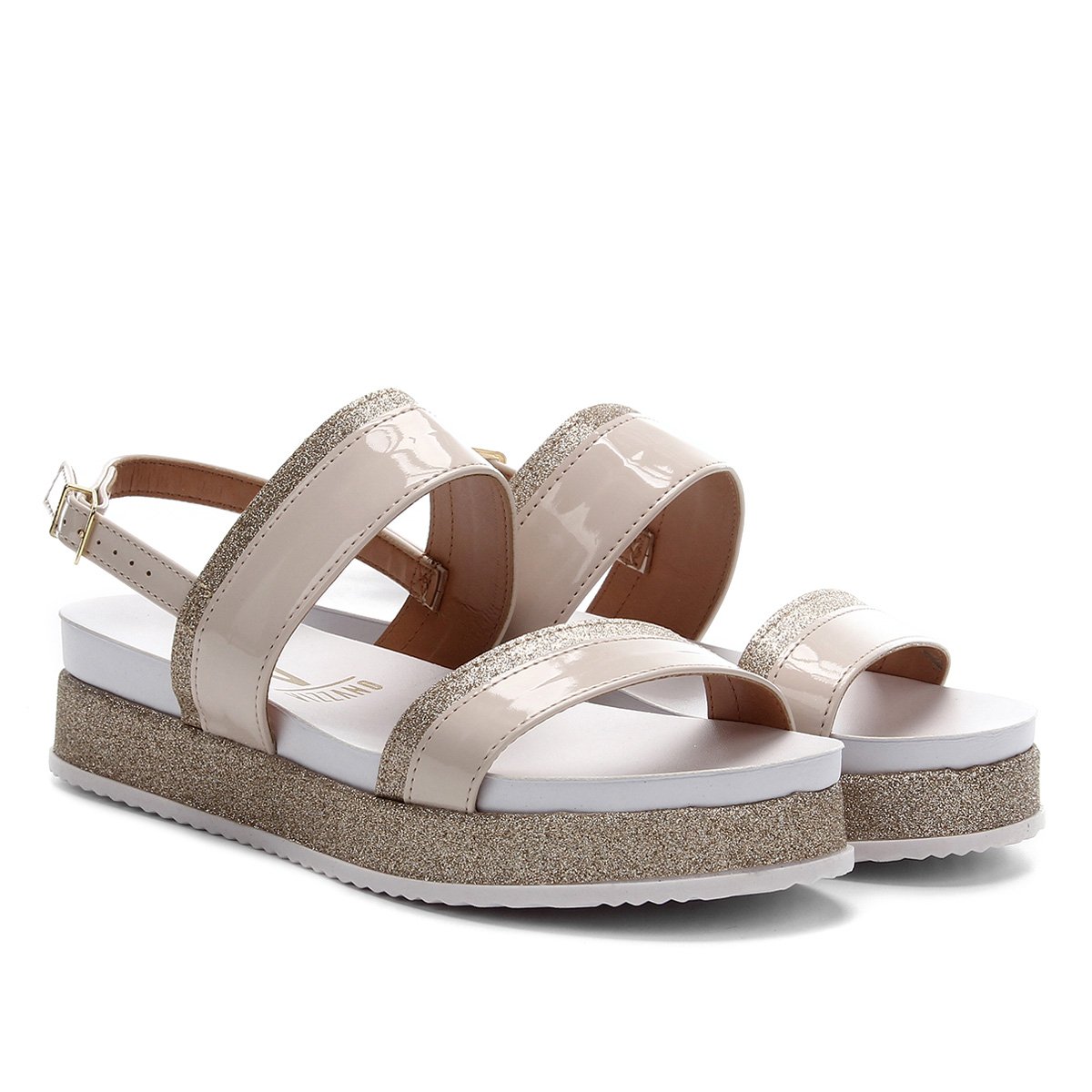 sandalia salto baixo numero 40