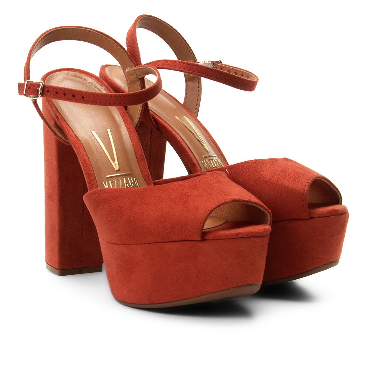 Sandália Vizzano Meia Pata Camurça Feminina - Laranja é ruim? Sandália Vizzano Meia Pata Camurça Feminina - Laranja é boa?