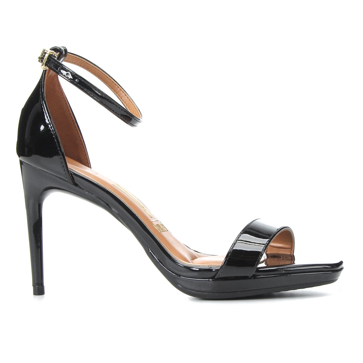 Sandália Vizzano Premium Bico Quadrado Salto Alto Feminina - Preto | Zattini