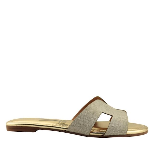 Sandalia Vizzano Rasteira Feminina Casual Brilho Macia