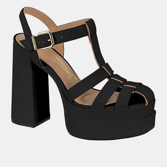 Sandália Vizzano Salto Alto Grosso Feminino Zattini